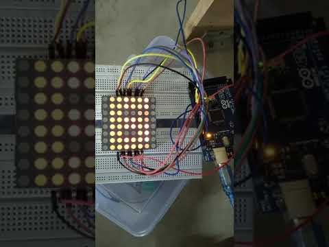 Character/Alphabet display on 8x8 LED Matrix(Bicolour) using Arduino Mega