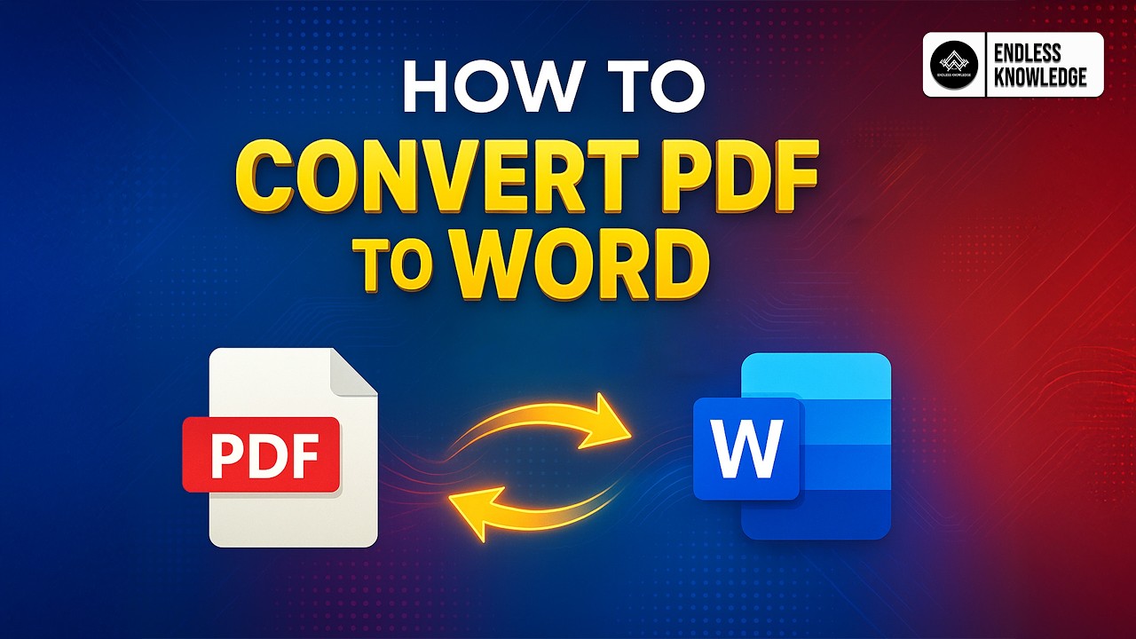 How to Convert PDF to WORD in Tamil