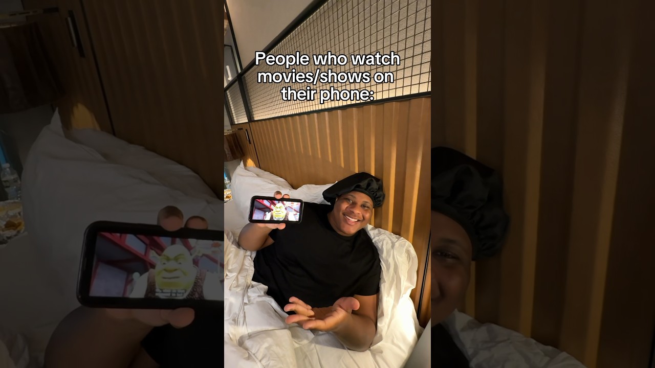 People Watching Movies/TV on Phones 📱