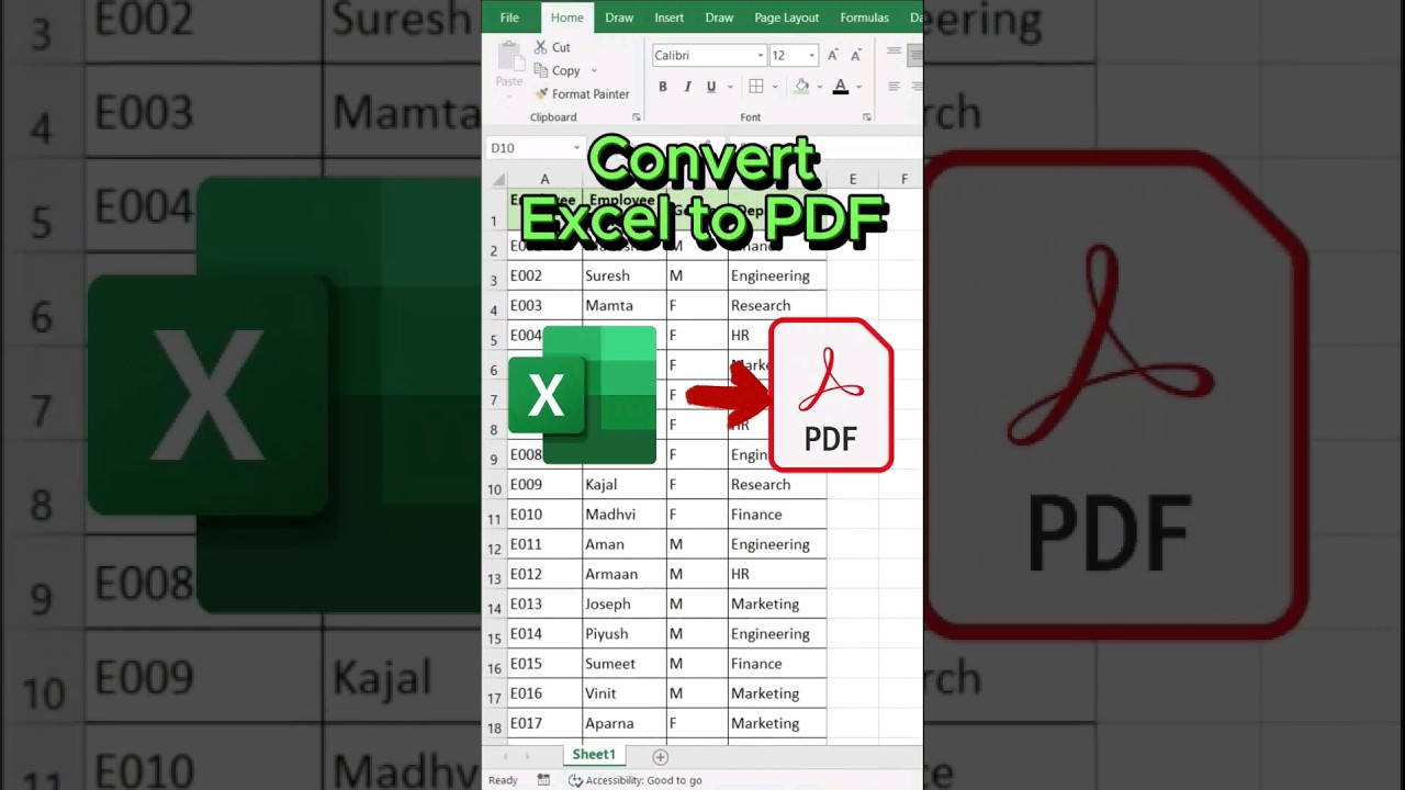 Quick Tips: Convert Excel to PDF & Create Drop-Down Lists 📊