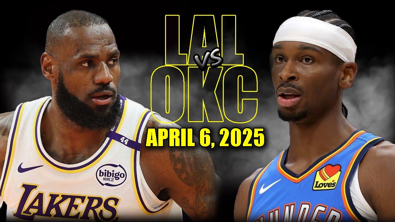 Los Angeles Lakers vs Oklahoma City Thunder | Full Game Highlights – April 6 NBA Regular Season 🏀