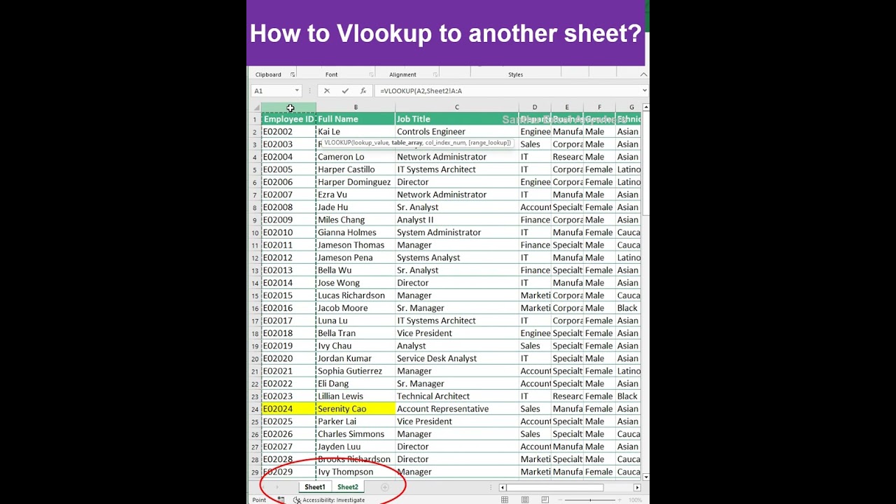 VLOOKUP to Another Sheet: Easy Steps π