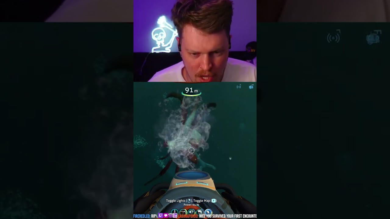 My First Reaper Leviathan in Subnautica π¦