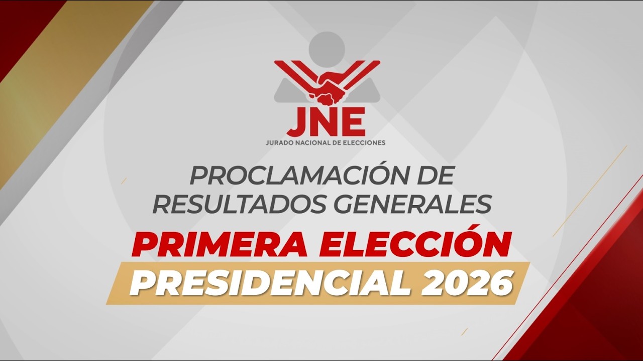 #ENVIVO Proclamación de resultados presidenciales de la primera vuelta | Elecciones Generales 2026