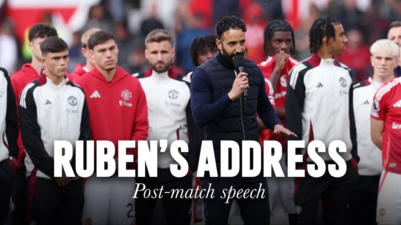 Ruben Amorim Cheers Manchester United Fans at Old Trafford ⚽