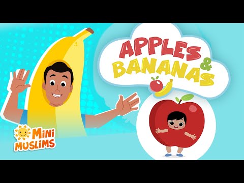 Muslim Songs For Kids 🍎 Apples and Bananas 🍌 @RaefMusic & MiniMuslims
