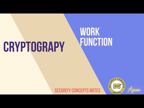 Cryptography - Work Function