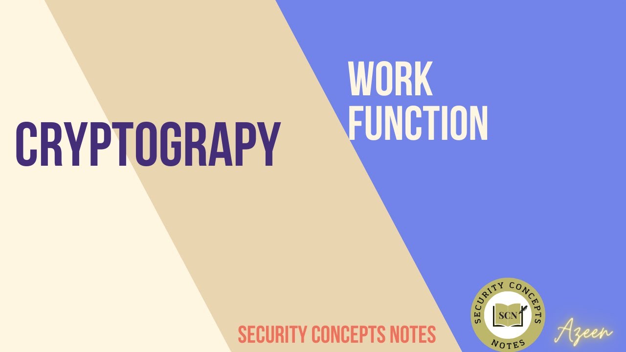 Understanding the Work Function in Cryptography 🔐