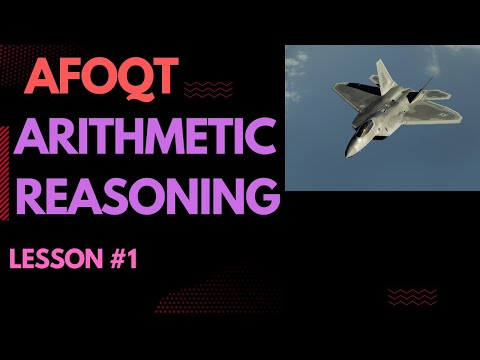 AFOQT Math  | AFOQT Arithmetic Reasoning | Lesson 1
