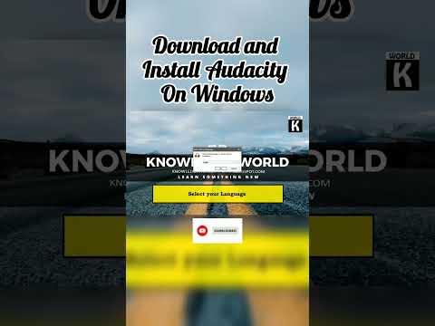 Download and Install #Audacity On #Windows #shorts #tutorial