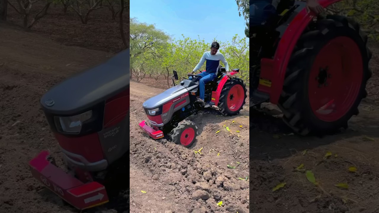 Power Of 4WD Tractor 💥🚜 Mahindra Jivo 305 Di Tractor 4WD #mahindrajivo305di