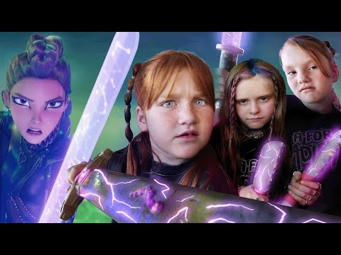 KPOP PARTY HUNTERS!! Adley & Friends save the Golden Barrier! Song & Dance Battle vs Faja Saja Boys