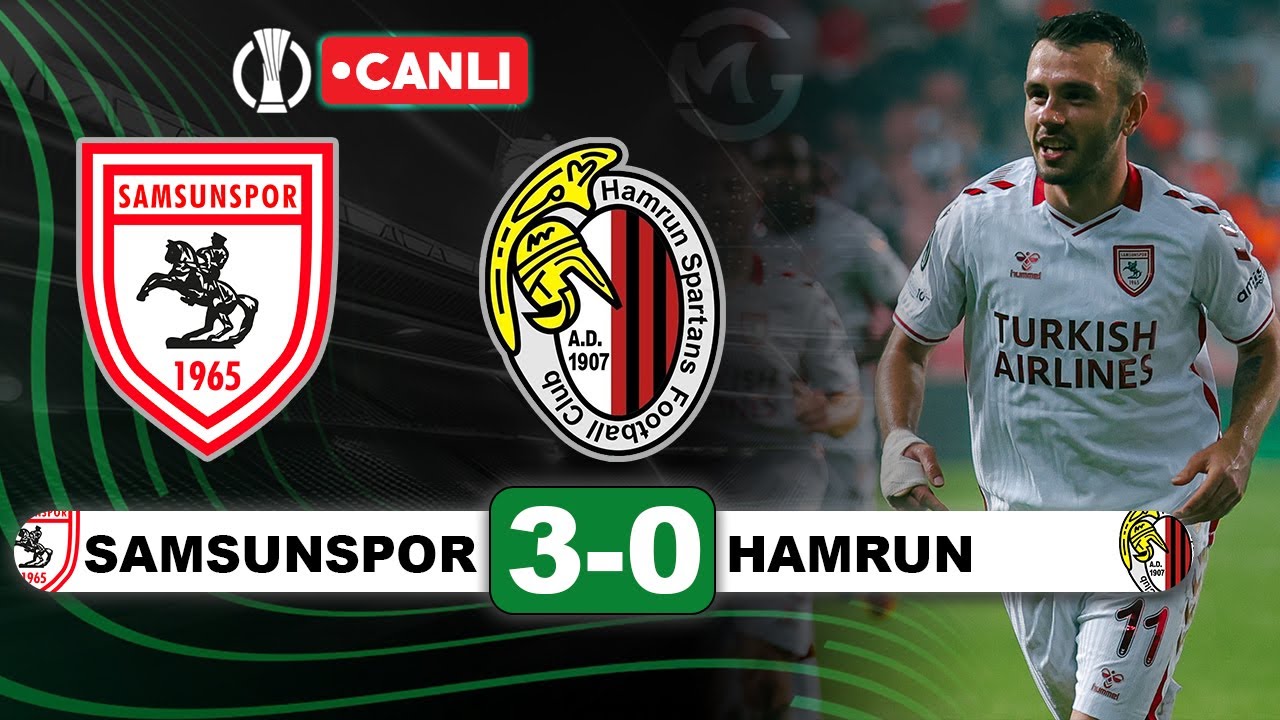 Samsunspor 3-0 Hamrun | Canlı Maç Özeti ve Goller 🎥