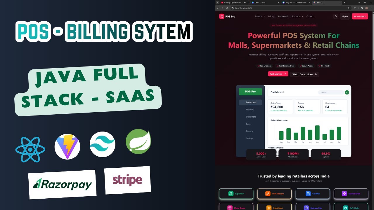 Enterprise SaaS POS System with Java Spring Boot & React 🚀