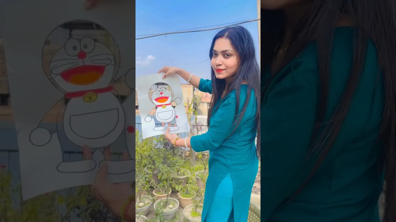 DIY Doremon Fan Art Creation | Short Video