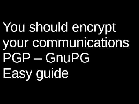 PGP Email Encryption with GnuPG π