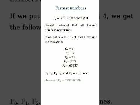 What are Fermat numbers?
