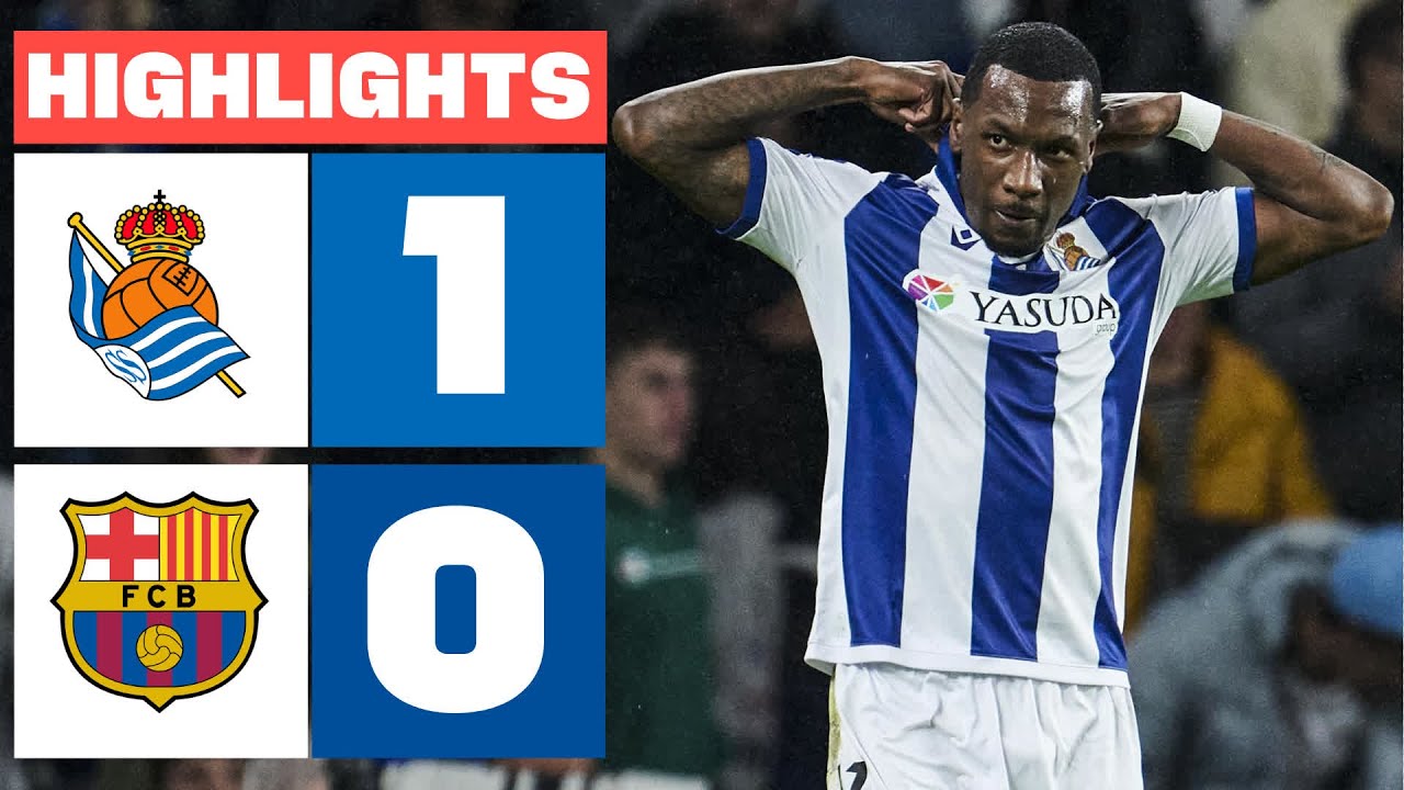 Real Sociedad Beats Barcelona 1-0 at Reale Arena ⚽ | La Liga Match Highlights