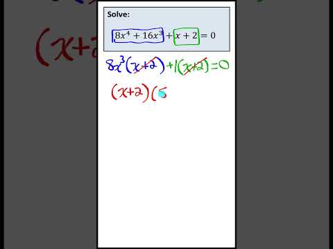 Solving Polynomial Equations | JensenMath.ca