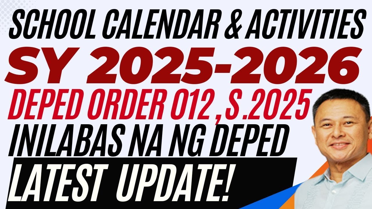 School Calendar & Activities SY 2025-2026 📅