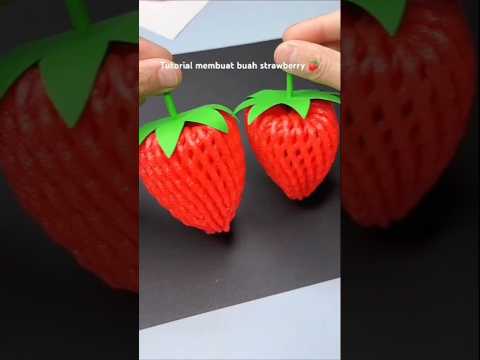 DIY Strawberry with Fruit Foam Net ๐