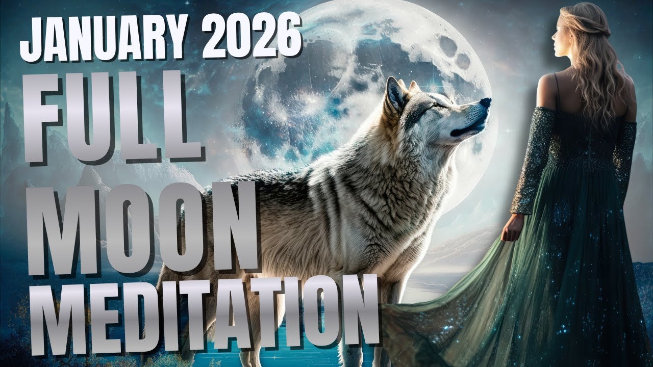 Full Moon Meditation January 2026 | Meet Your Wolf Spirit + Release Stress