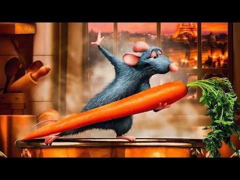 فأر يمتلك حاسة شم قوية وبسبب موهبتة بالطبخ يعمل شيف ماهر في مطعم خاص بالبشر | ملخص Ratatouille