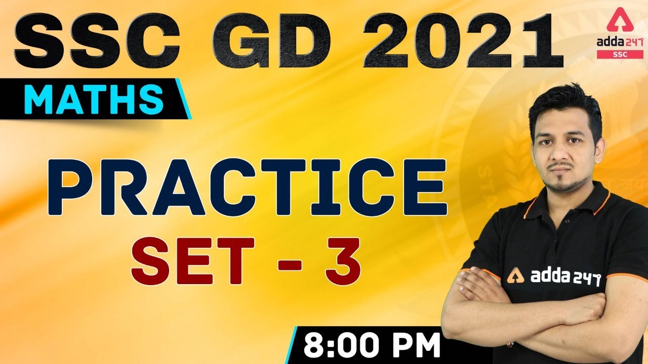 SSC GD Math Practice Set 3 2021 📚