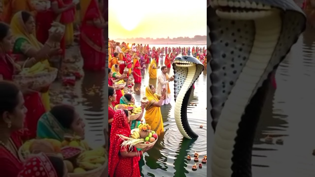 Chhath Ghat Par Saamp Dikhai Diya 🐍