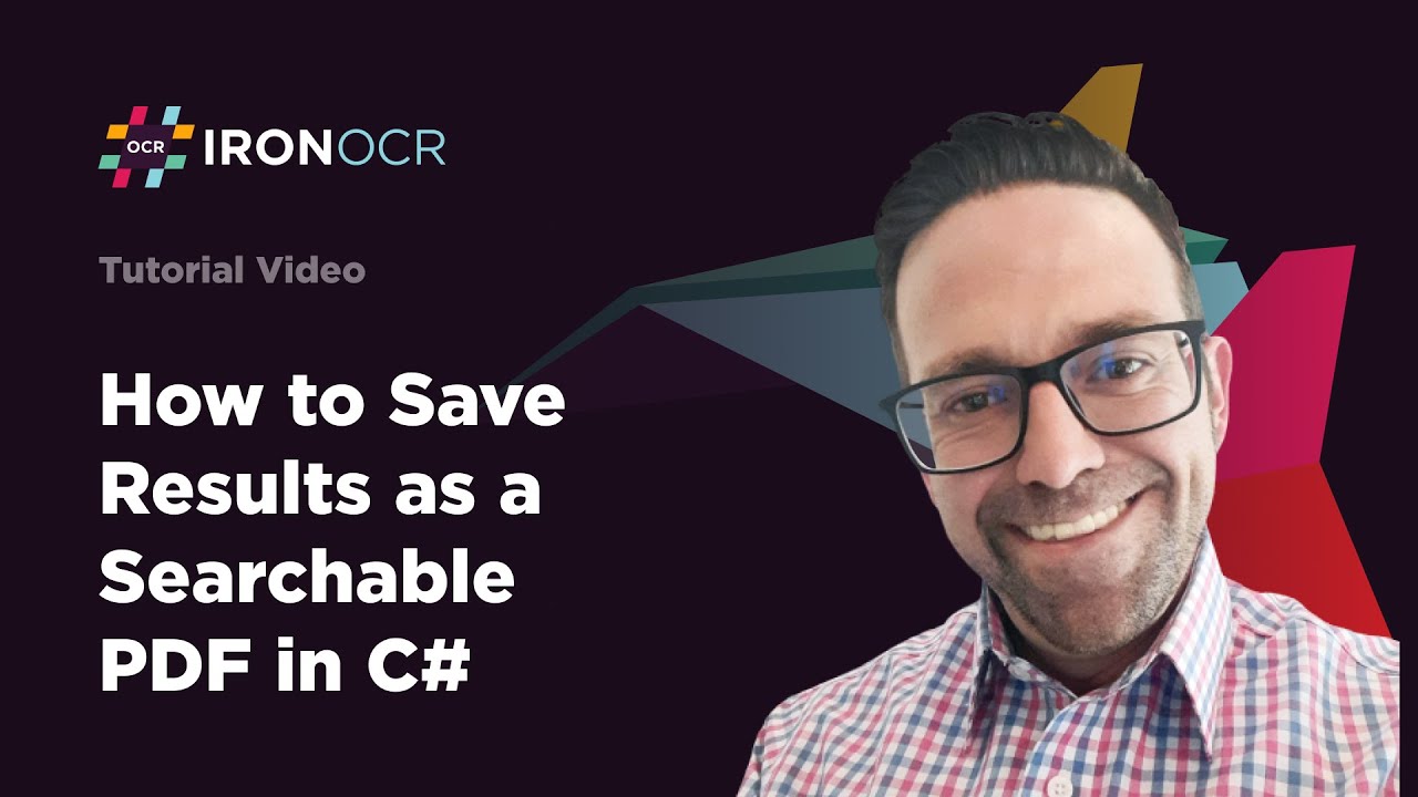 Save Searchable PDFs in C# with IronOCR