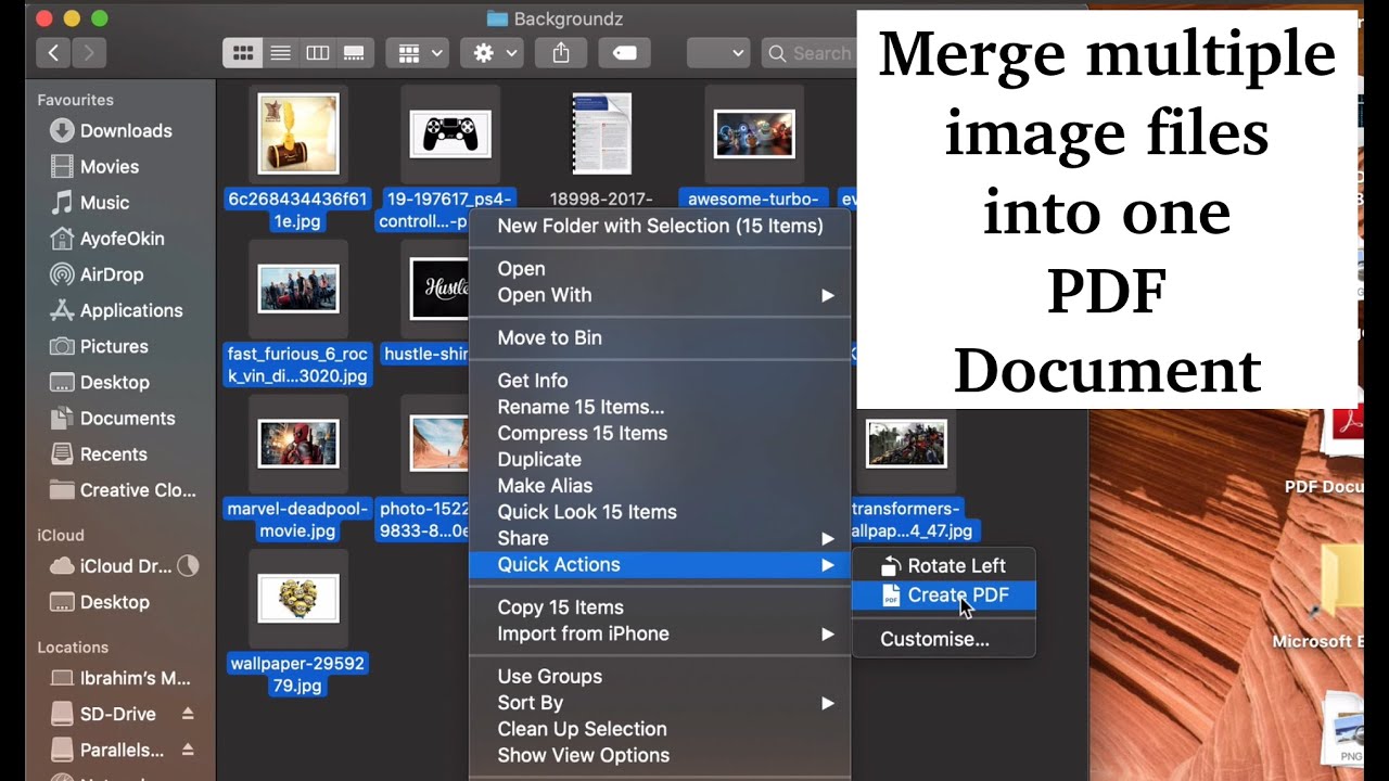 How to Convert Multiple Images into a Single PDF on Mac