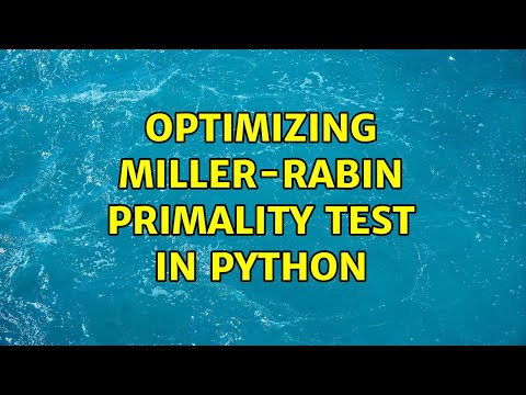 Enhancing the Miller-Rabin Primality Test Implementation in Python