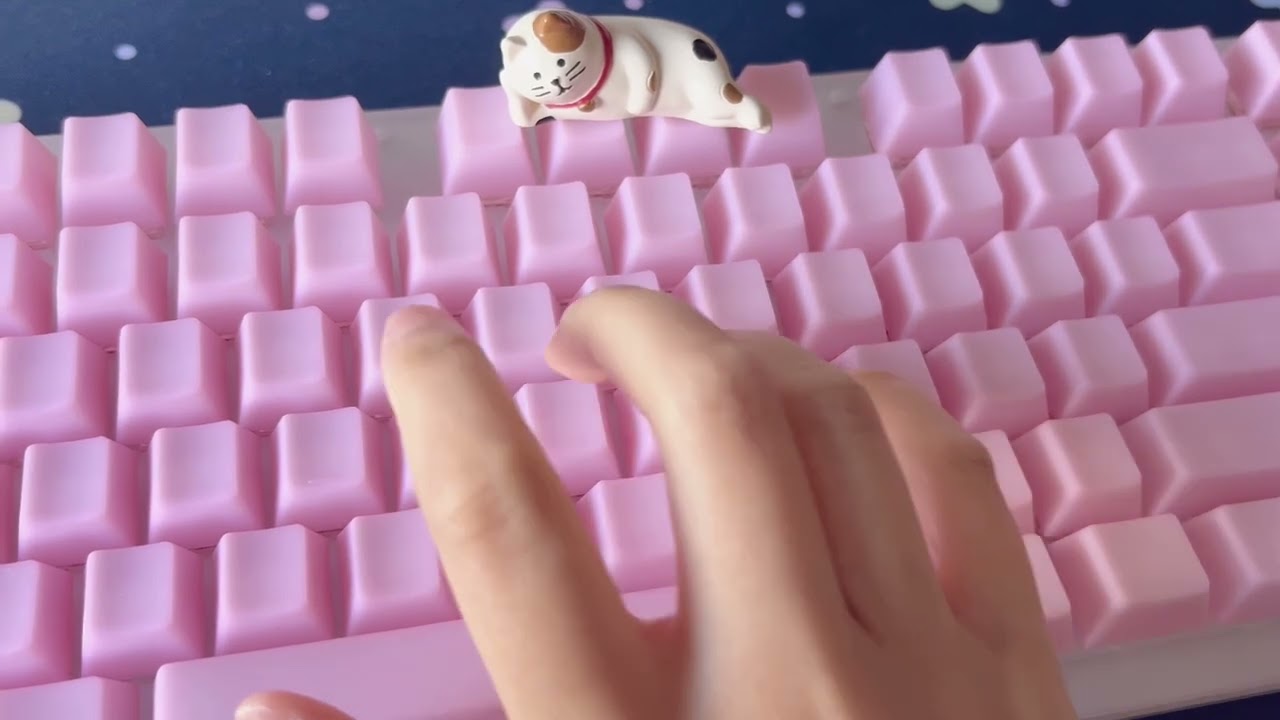 ASMR Typing on Gamakay K87 with Jelly Keycaps & Strawberry Switches π₯οΈ
