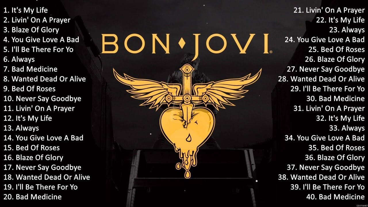 Bon Jovi Top 10 Greatest Hits 🎸