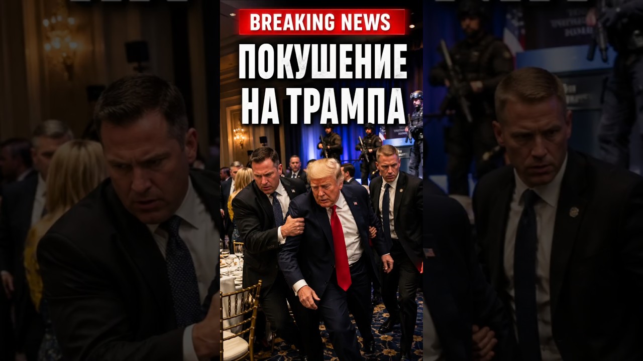 Инцидент с стрельбой во время ужина Трампа 🚨