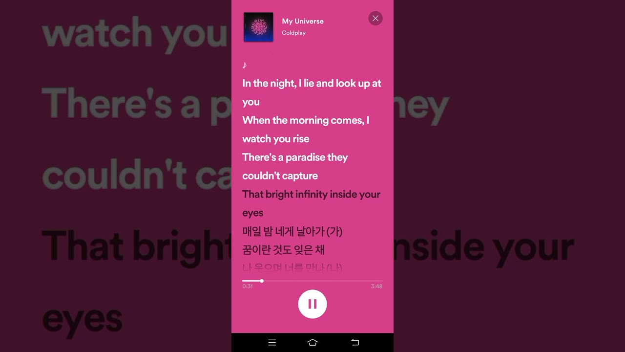 My Universe Lyrics by Coldplay & BTS 🎶