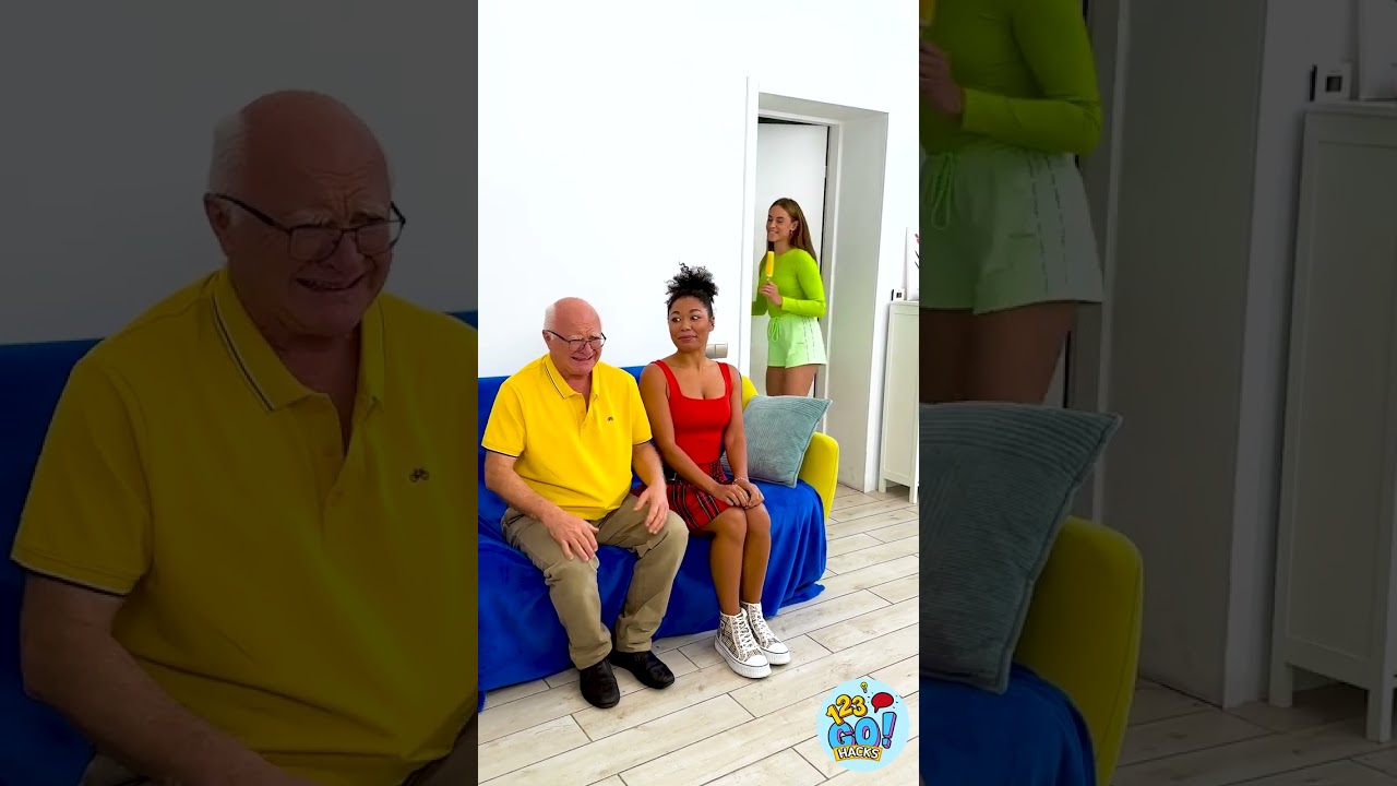 Broma de helado escondido 🍦😂 ¡El abuelo no lo vio venir!