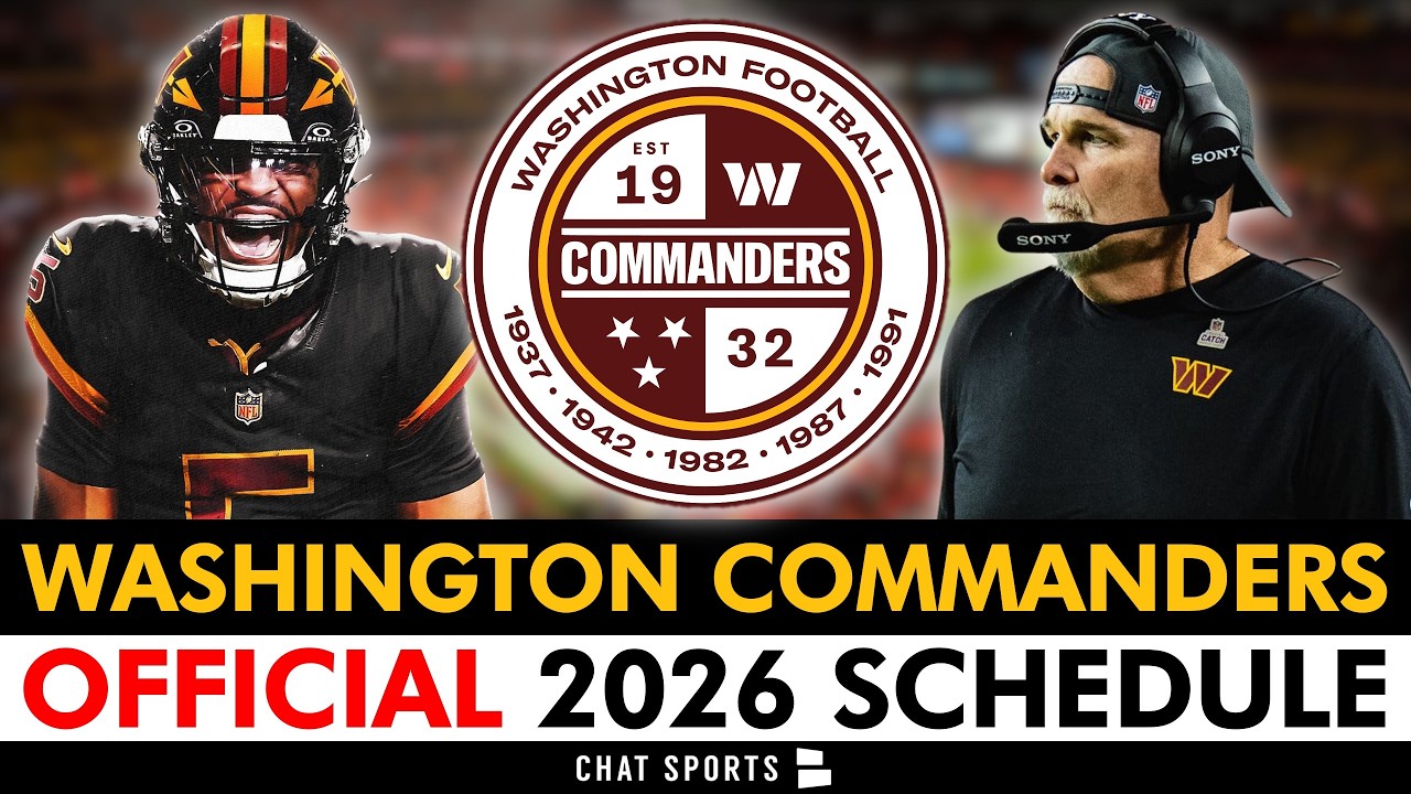 🚨LEAKED🚨: Full Washington Commanders 2026 Schedule RELEASED | 2026 NFL Schedule Release & Reaction
