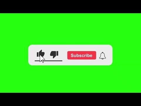 HD Download Subscribe Button | Subscribe Button Green screen