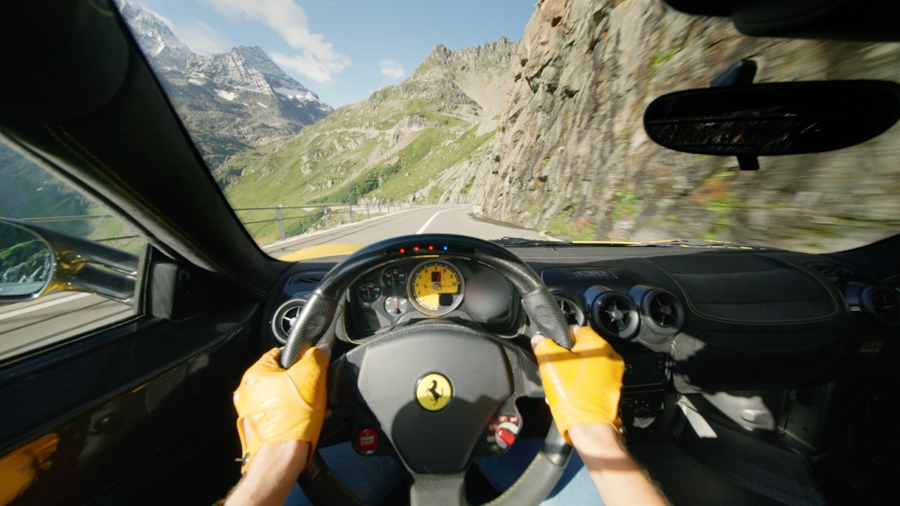Driving the 430 Scuderia on Susten Pass 🏎️