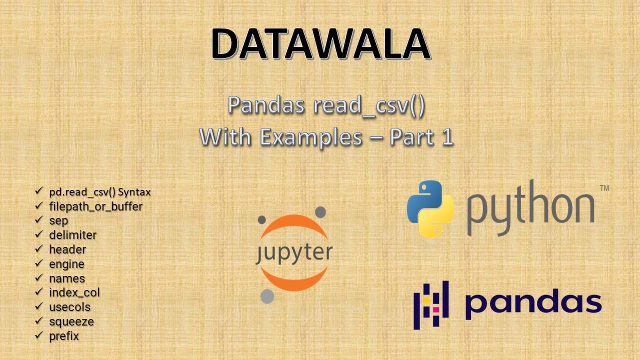 Read CSV in Python Jupyter Notebook π