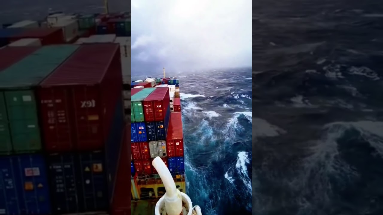 Giant Waves and Ships in the North Sea 🌊