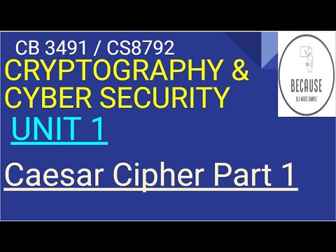 1.7.1 Caesar Cipher Part 1 in Tamil