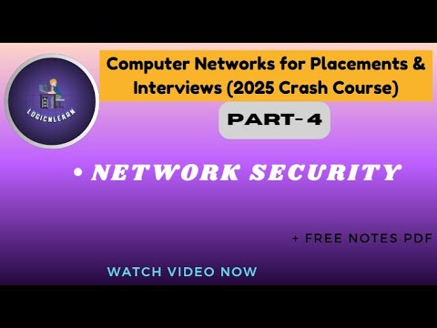 Part 4 | Network Security Basics |CIA Triad, Firewall vs IPS,Encryption, Threats &Risks| LogicNLearn