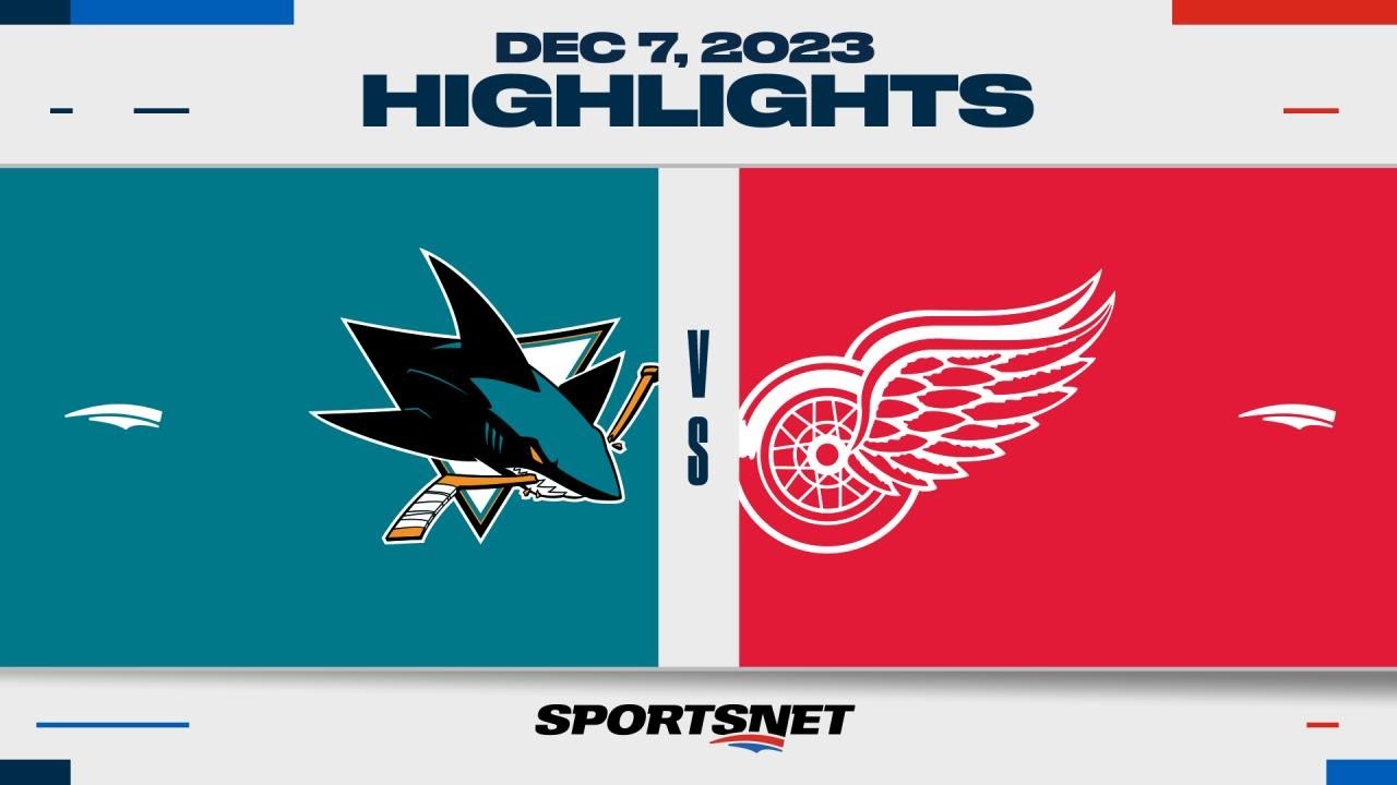 Thrilling Overtime Win! Sharks Edge Red Wings 6-5 in Exciting December Clash 🏒