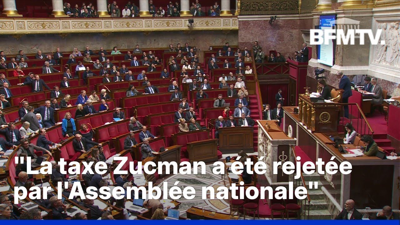 Rejet de la taxe Zucman par les députés 🚫