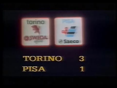 Torino Calcio-Pisa 3-1 (Lucarelli, Gritti 2, Bergreen) del 17-01-1988 stadio Comunale