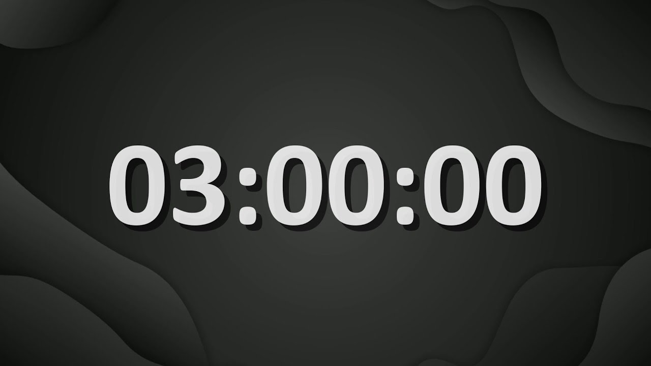 3-Hour Countdown Timer ⏱️