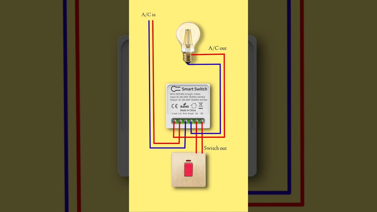WiFi Smart Switch Wiring Diagram 🔧