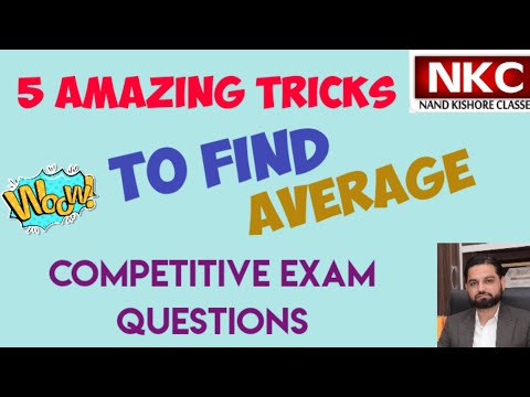 Average| 5 Amazing Tricks  to find Average| Entrance exam| Shortcuts| Tricks| Solution in 10seconds